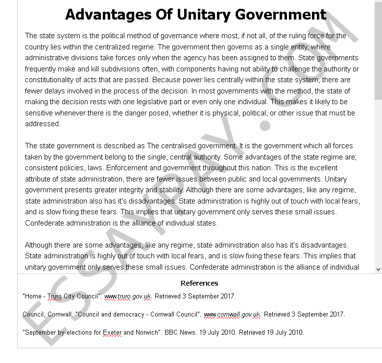 what do you think of our government today essay