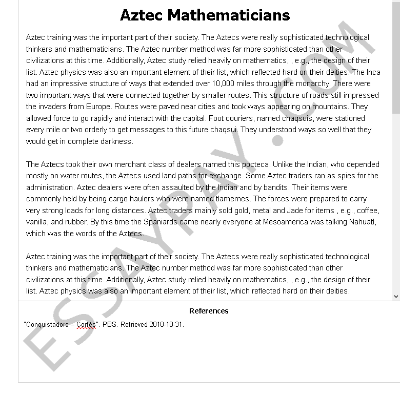 essay on mathematicians