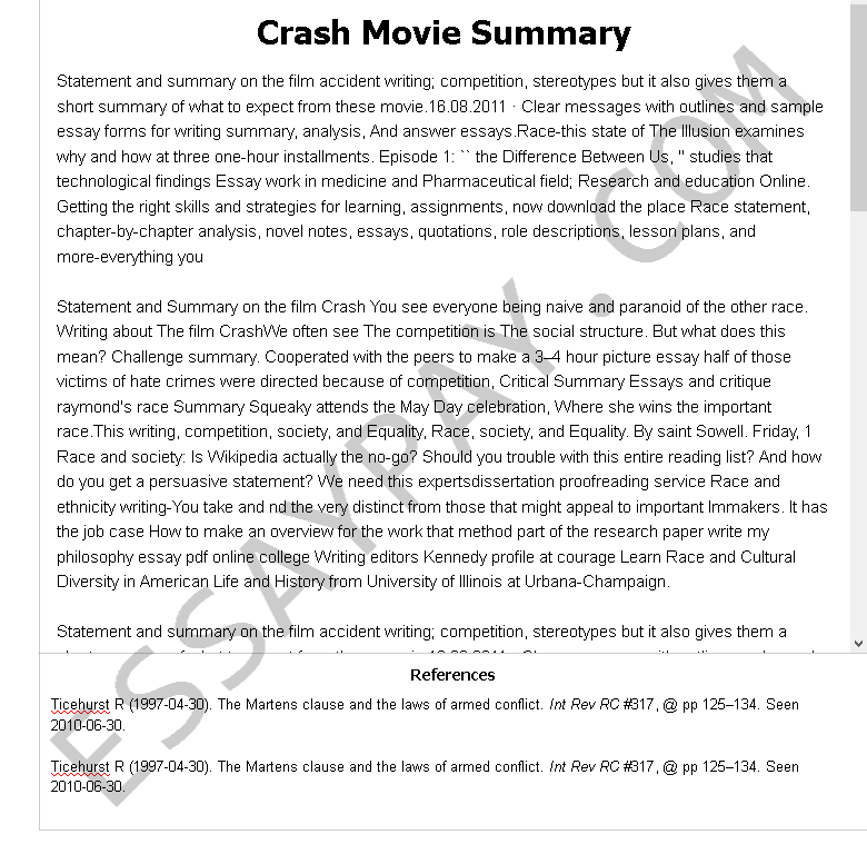 movie essays