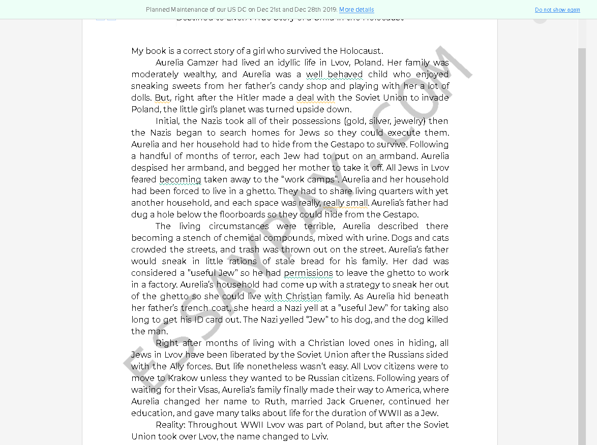 Essay about The Holocaust - Words | Bartleby essay about holocaust