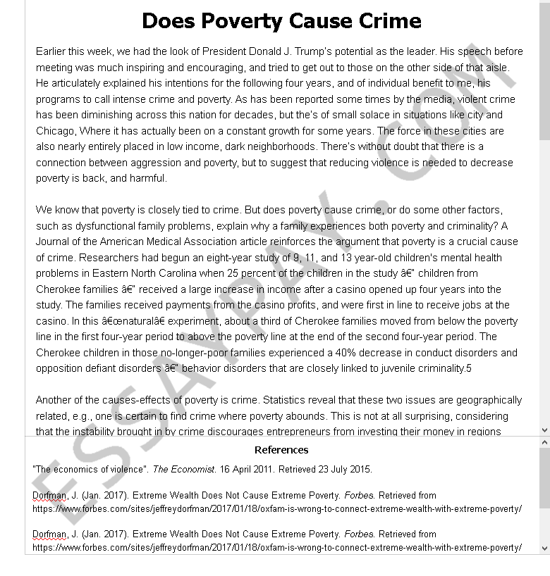 sociology poverty essay