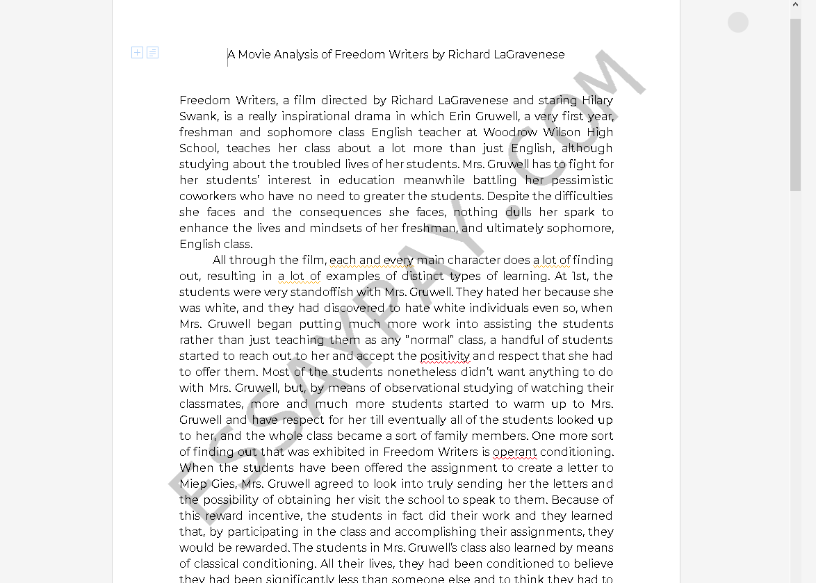 Evaluation essay thesis example