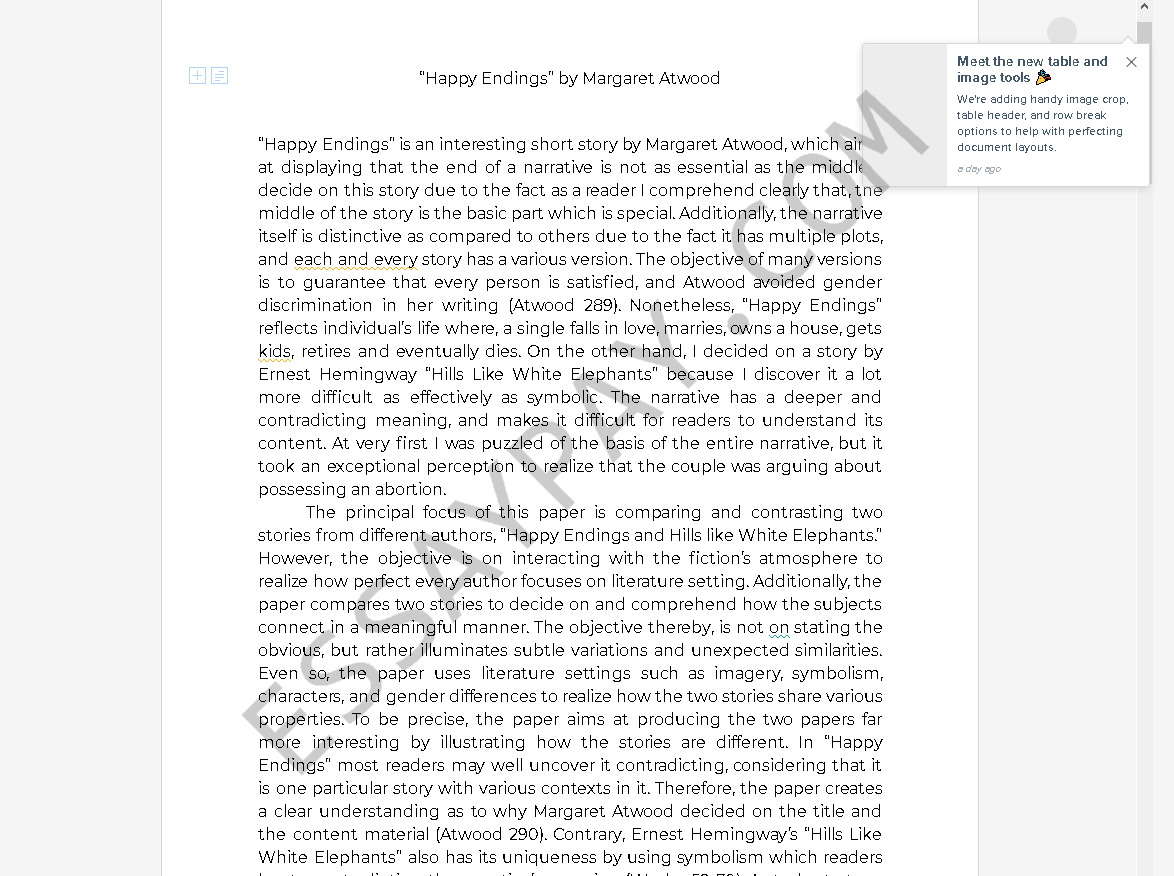 happy endings margaret atwood pdf - Free Essay Example