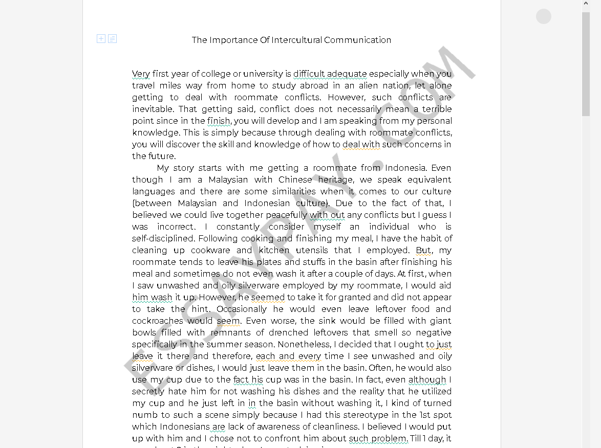 the importance of intercultural communication essay