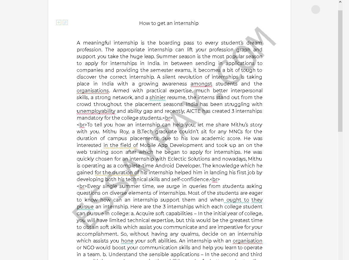 how-to-get-an-internship-essay-example-751-words-essaypay