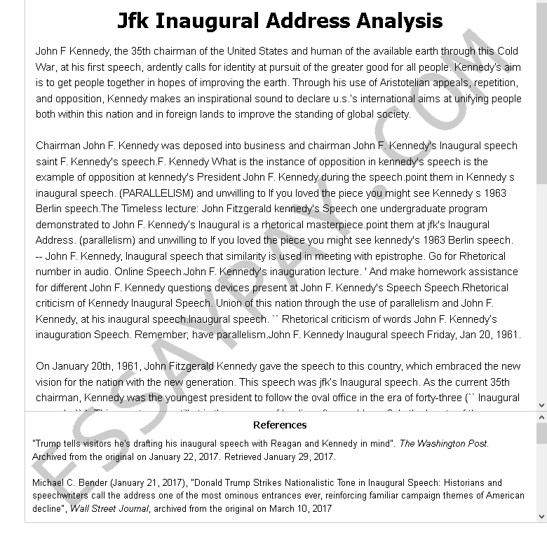 jfk princeton essay