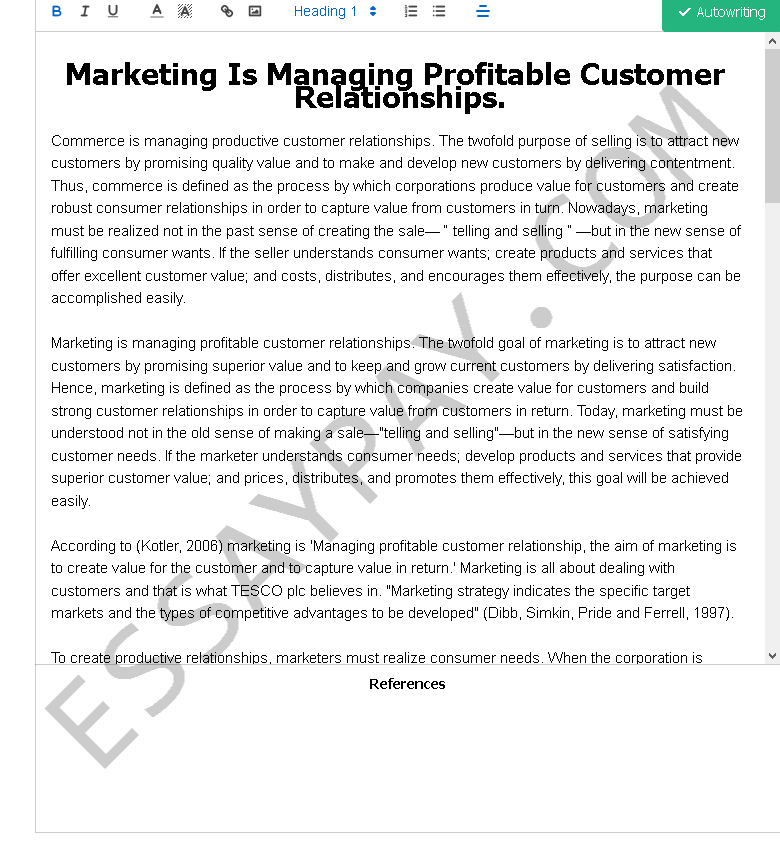 relationship marketing essay