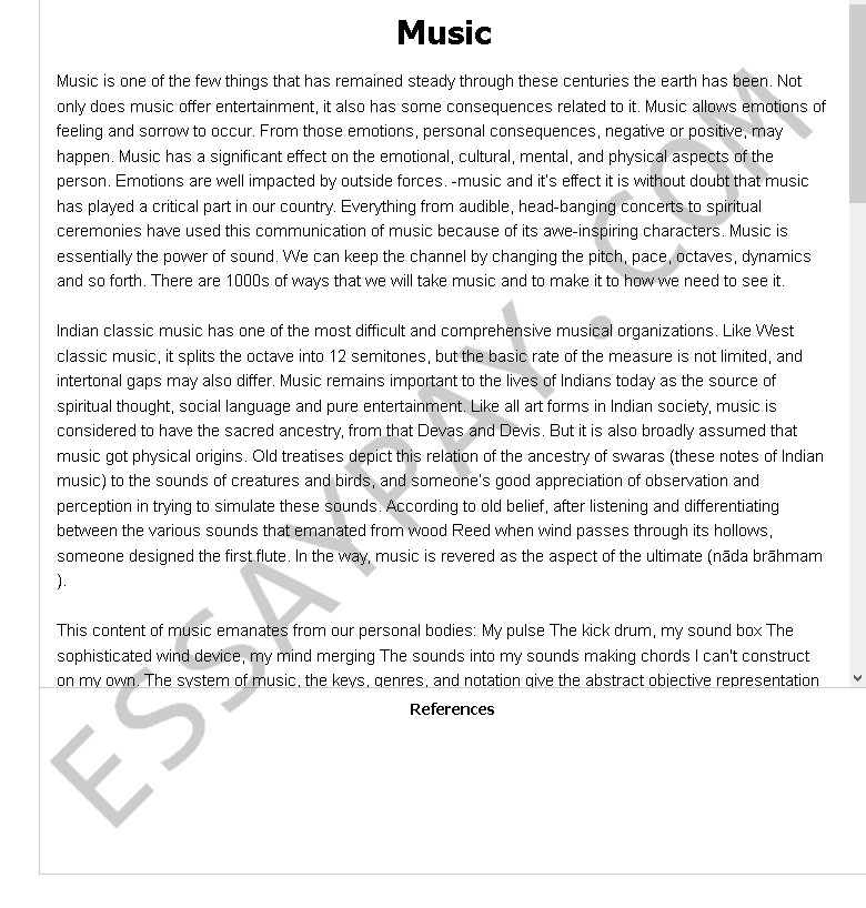 how to write a music comparison essay