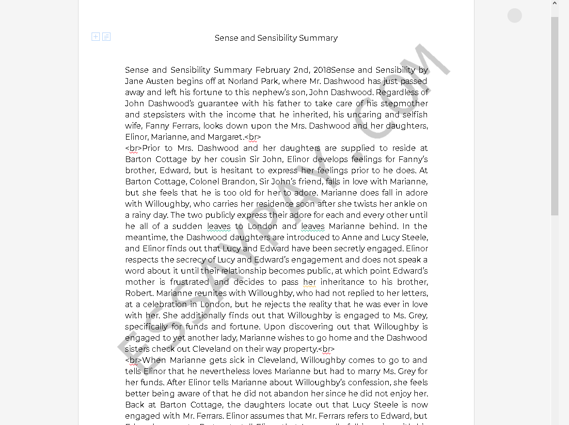 sense and sensibility.pdf - Free Essay Example