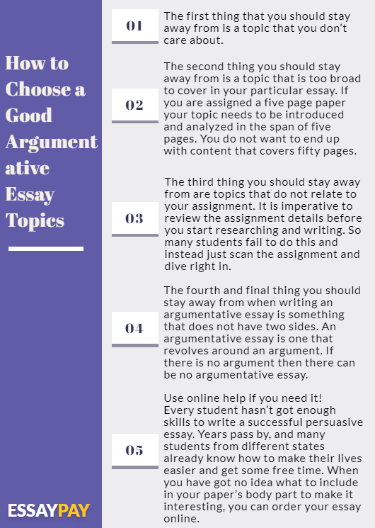 How to Choose a Good Argumentative Essay Topics