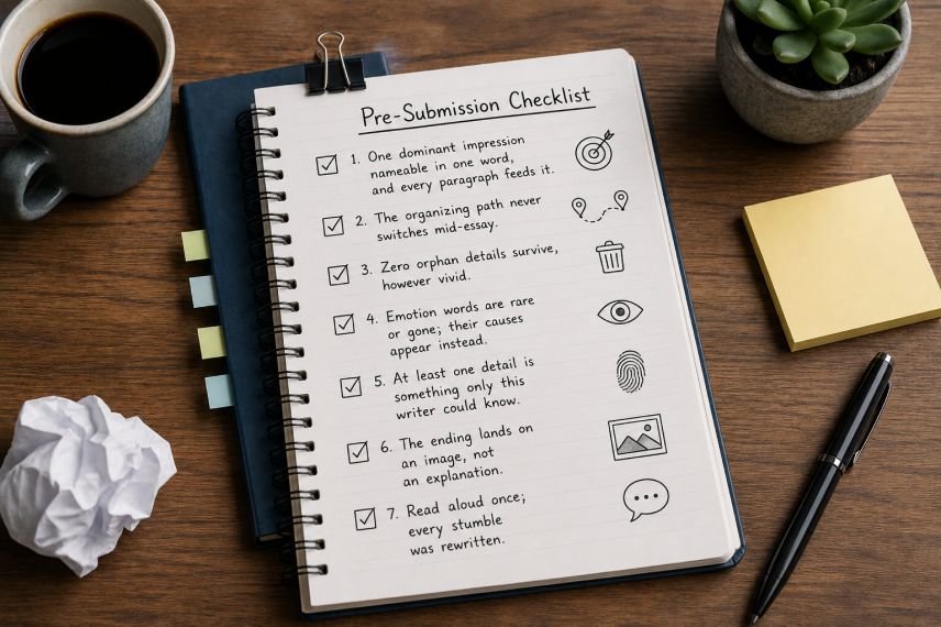 The Pre-Submission Pass