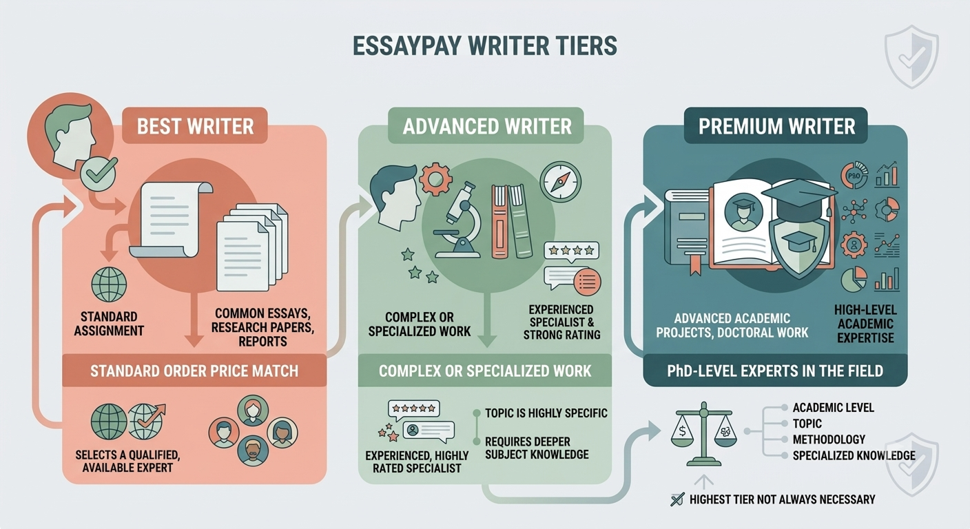 What Are EssayPay’s Writer Tiers?